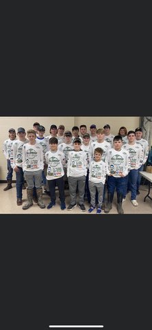 Bass fishing team