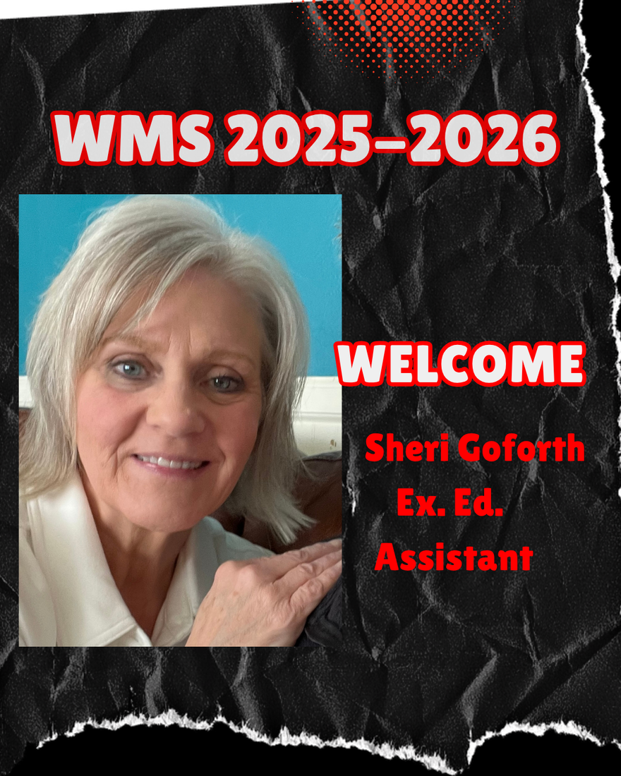 Welcome Sheri Goforth Ex. Ed Assistant