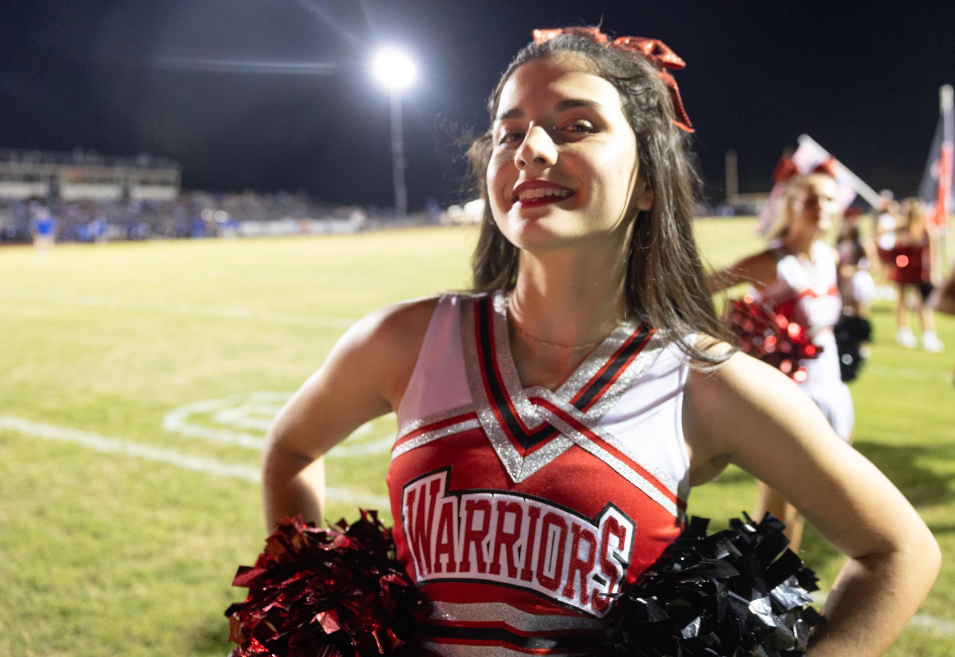 Ingram Tom Moore cheerleaders at Comfort High School