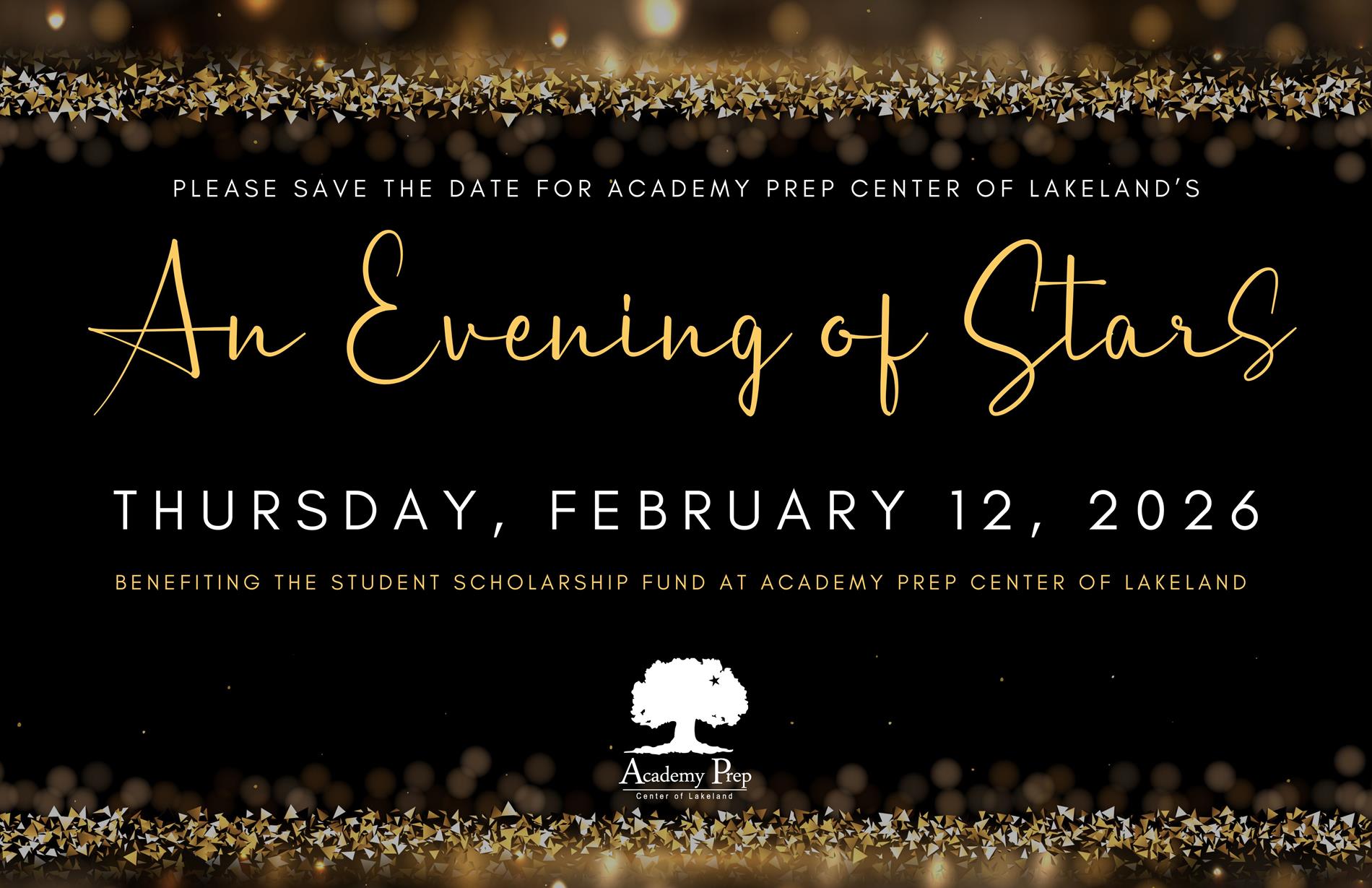Evening of Stars Save the Date Evening of Stars Save the Date
