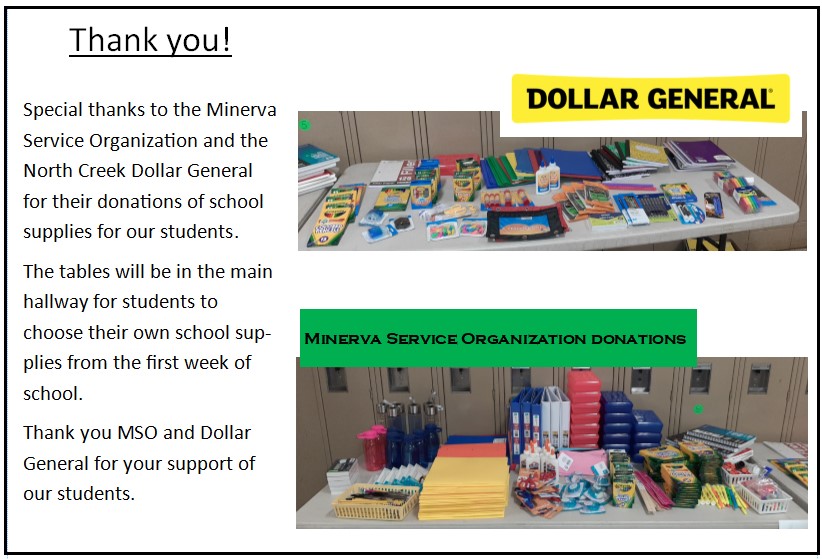 School Supply Donations Thank You Image