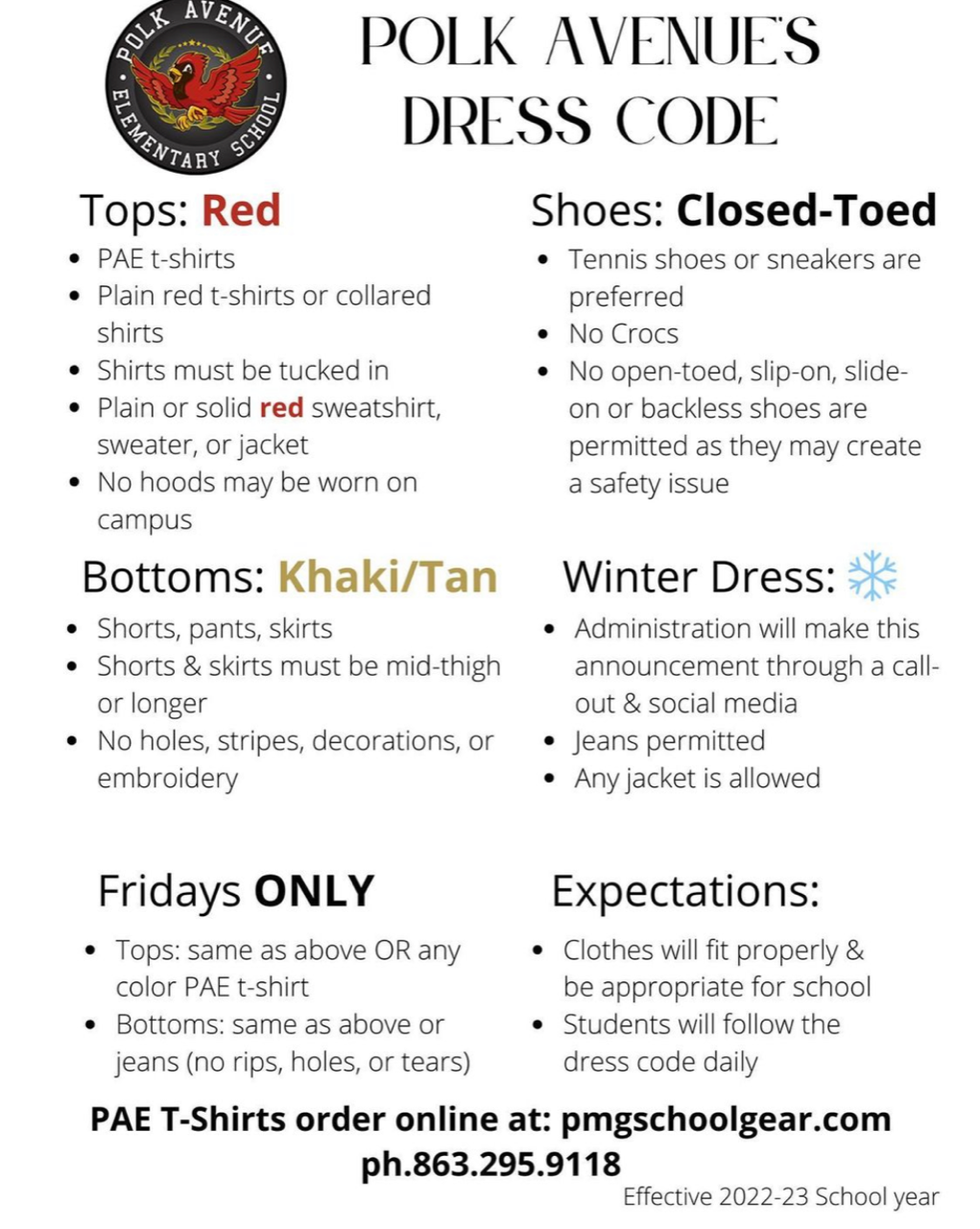 Dress Code 22-23