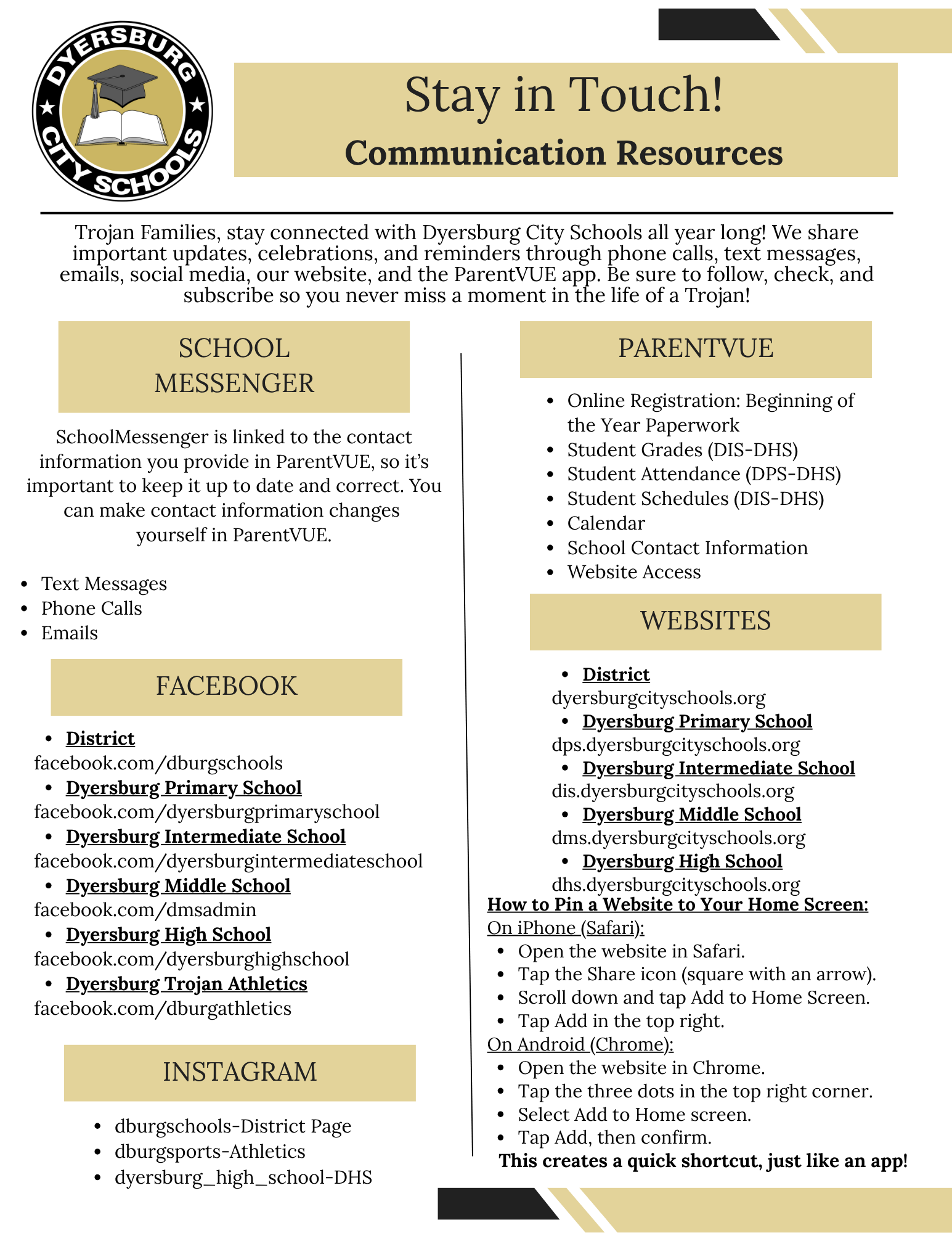 Stay in Touch