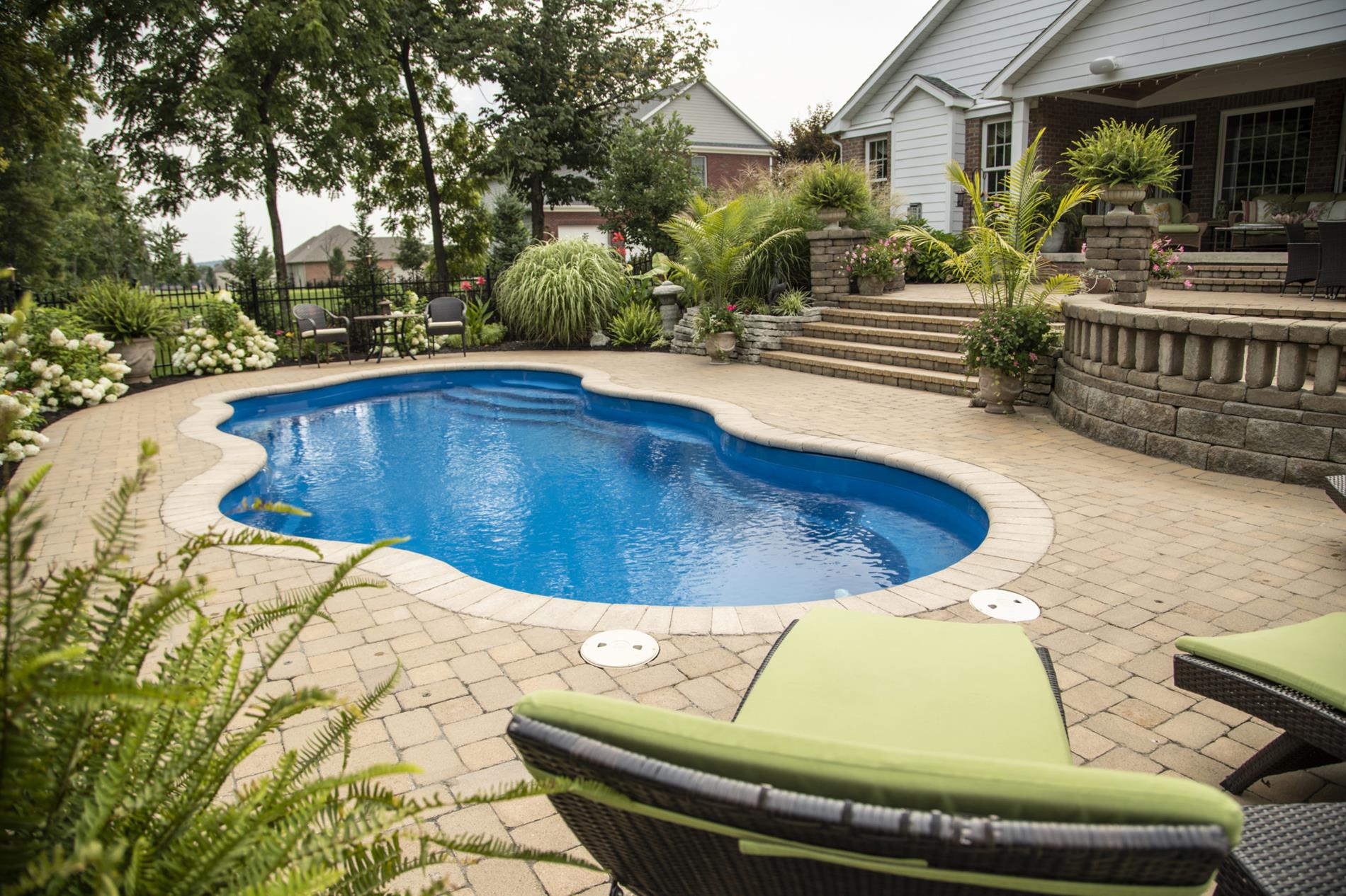 latham fiberglass inground swimming pool