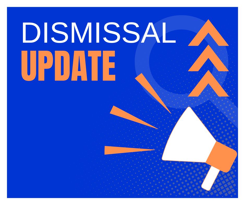 📢𝐃𝐢𝐬𝐦𝐢𝐬𝐬𝐚𝐥 𝐓𝐢𝐦𝐞 𝐔𝐩𝐝𝐚𝐭𝐞📢