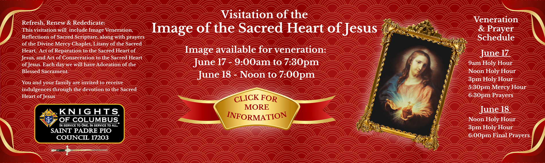 Sacred Heart of Jesus Image Visitation 06.17.26 - 06.18.26