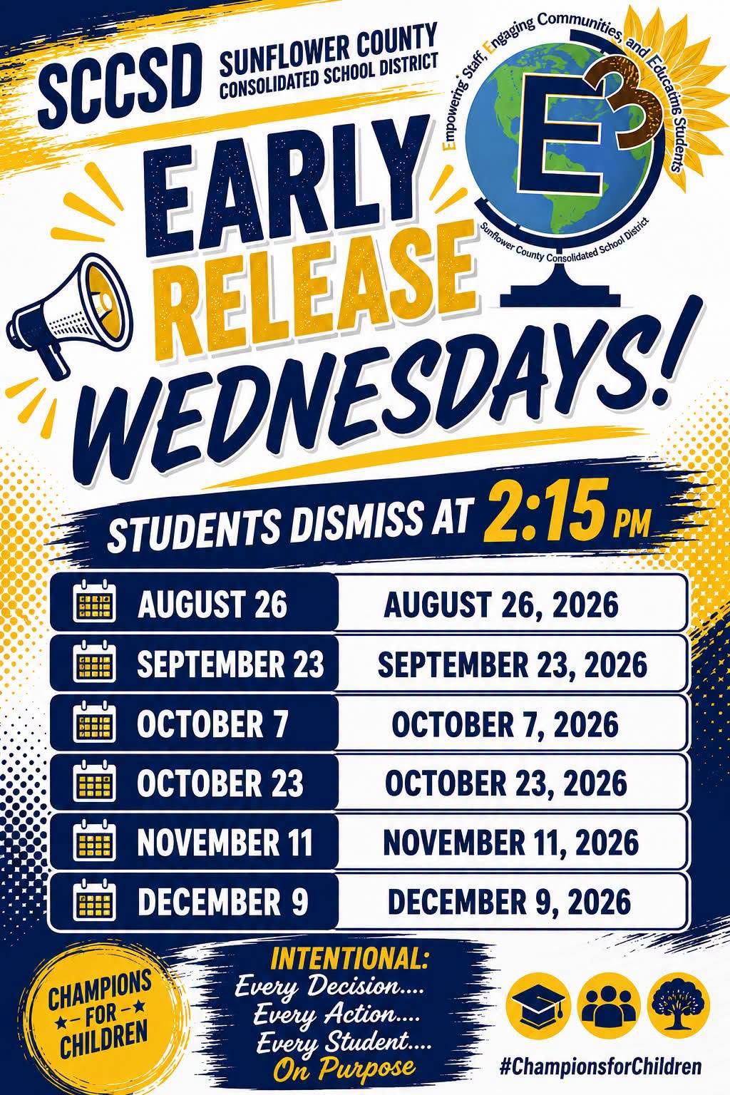 Early Release Wednesdays