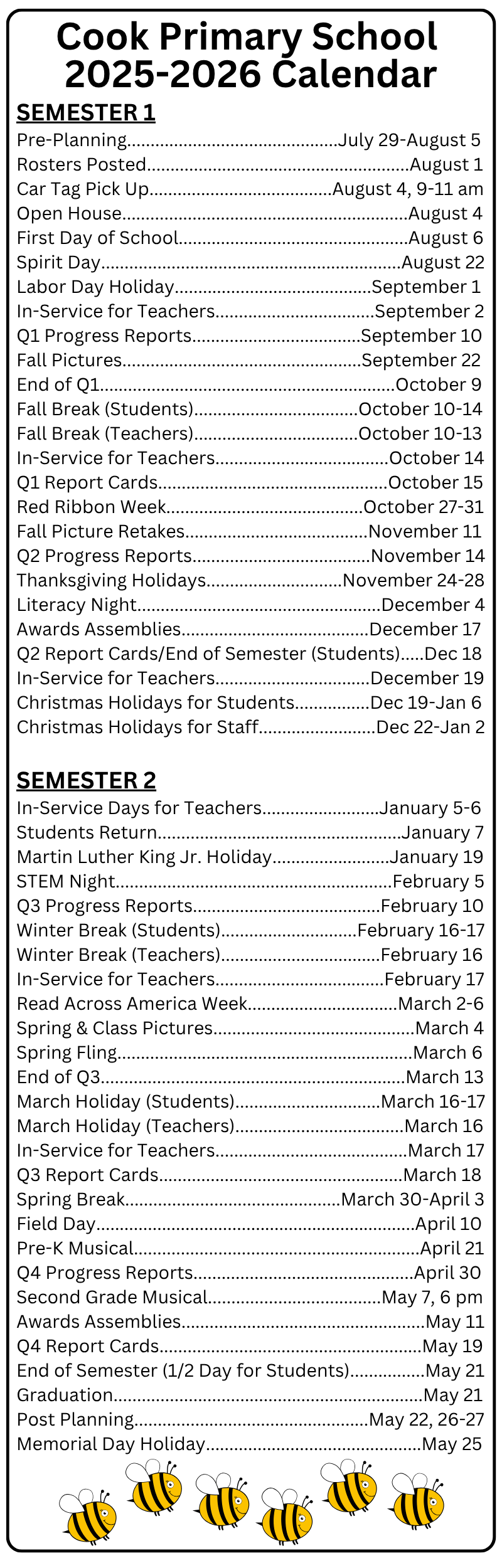 CPS Calendar CPS Calendar