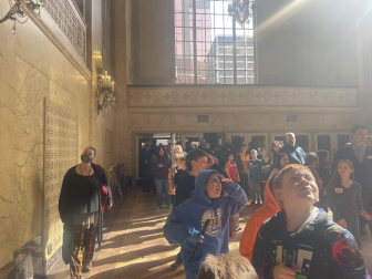 Fourth Grade students attend the Oregon Symphony and check out the architecture in the entryway
