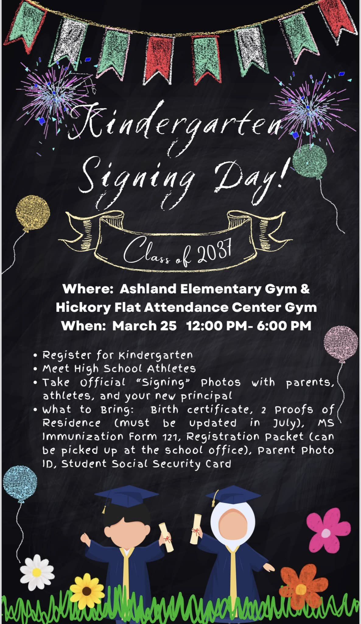 Kindergarten Signing Day Flyer