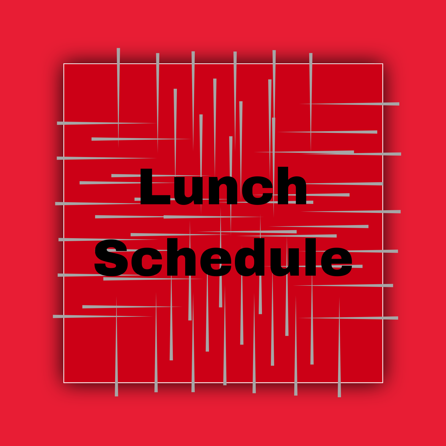 lunch schedule