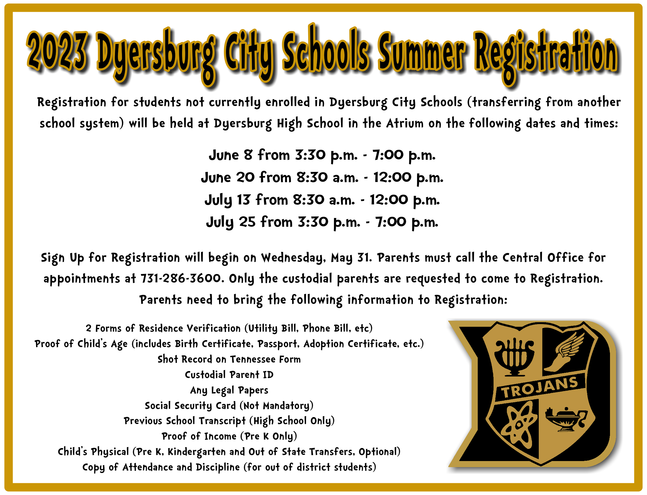 2023 Summer Registration 
