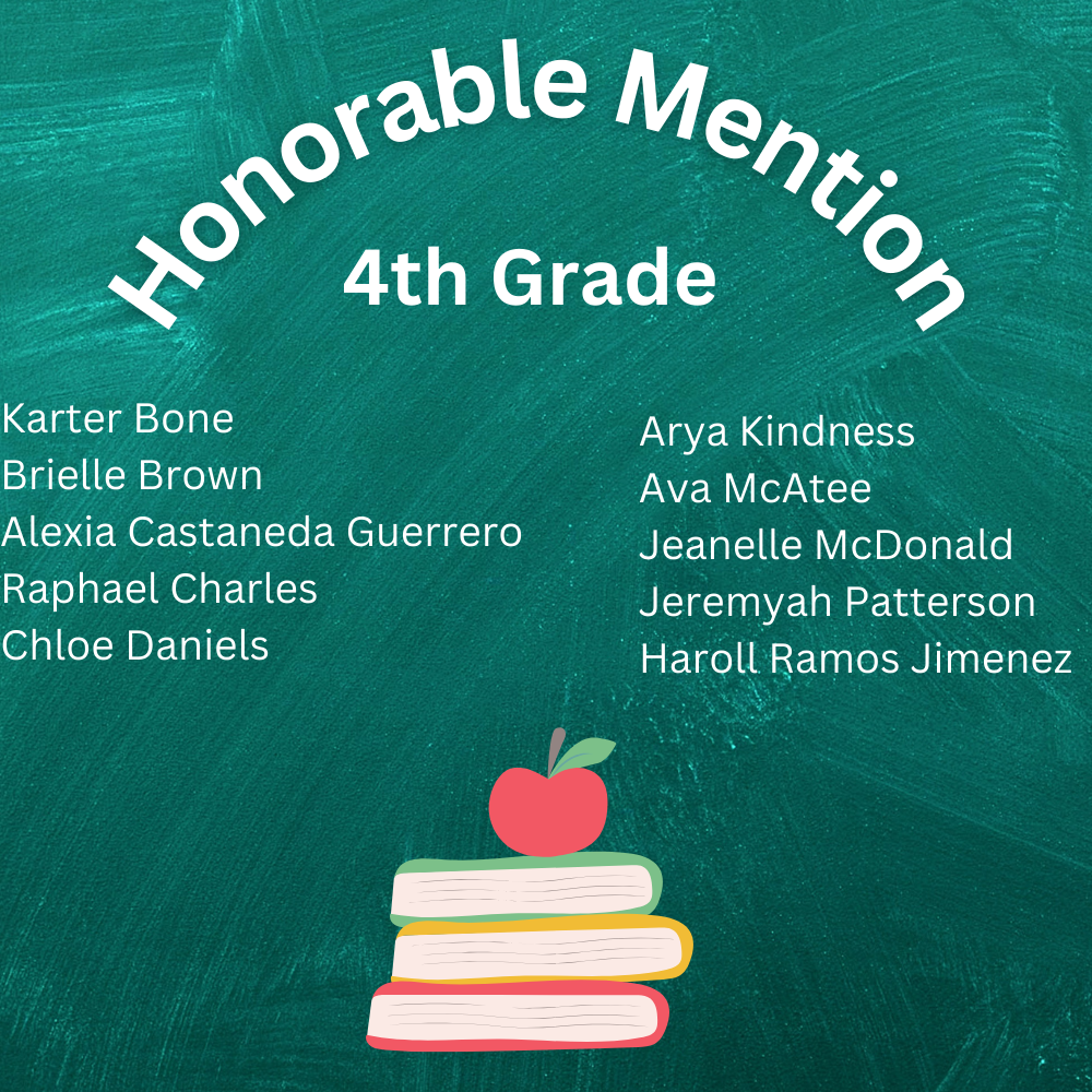 4th Grade Honorable Mention