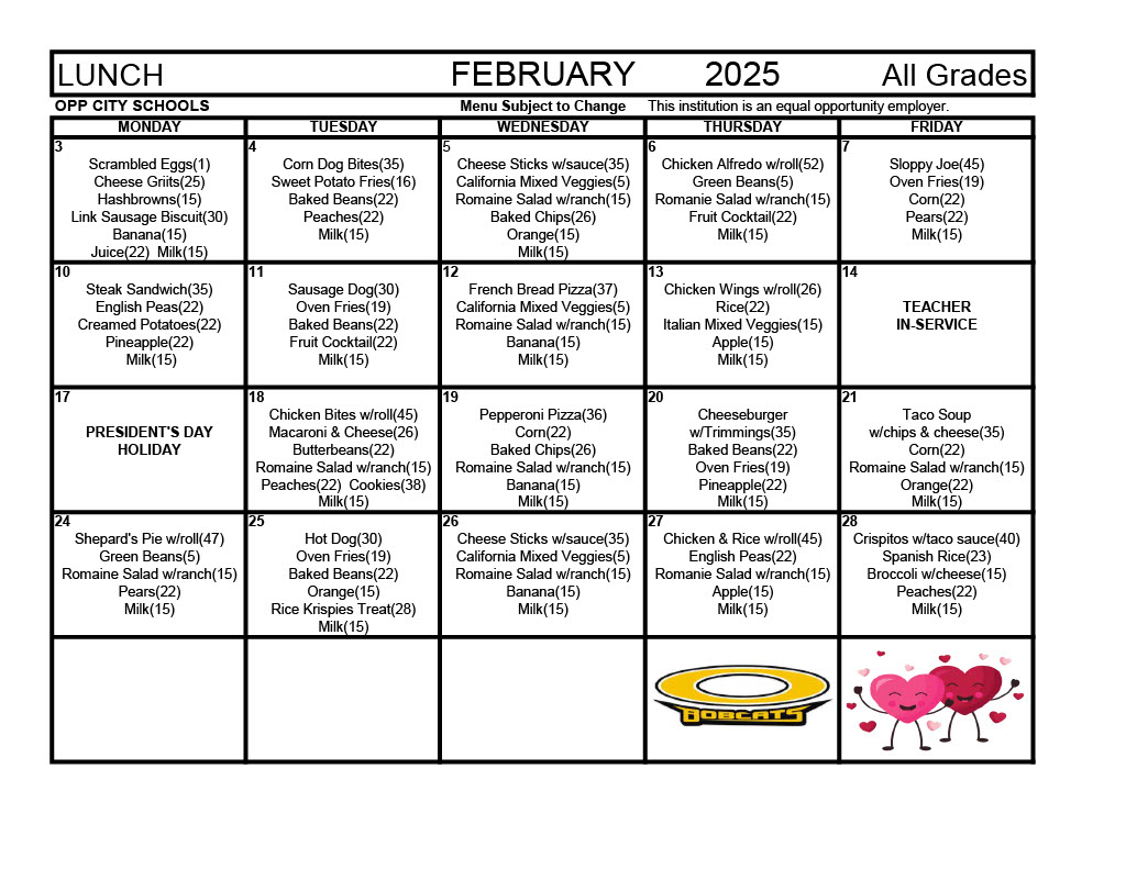 Lunch - Feb. 2025