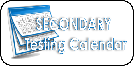 secondary testing calendar