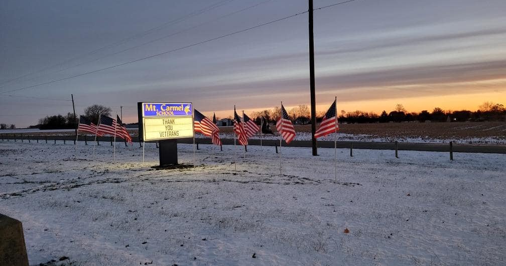 Morning view of MCS on veterans day.