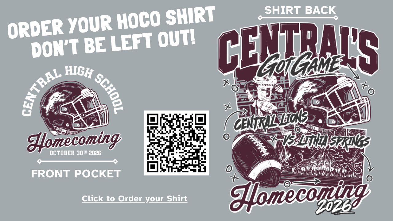 Purchase homecoming tee shirts via Ozier using the online link. Deadline is October 15!