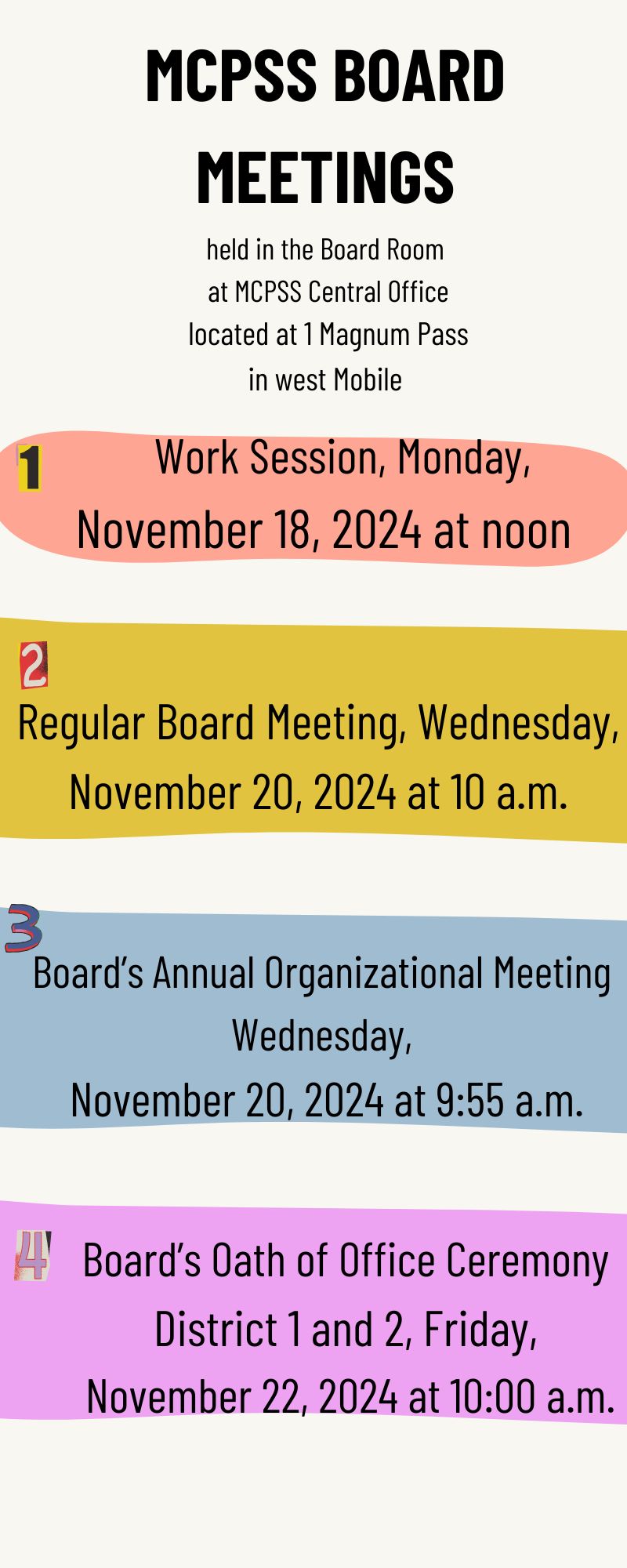 MCPSS Board Meetings