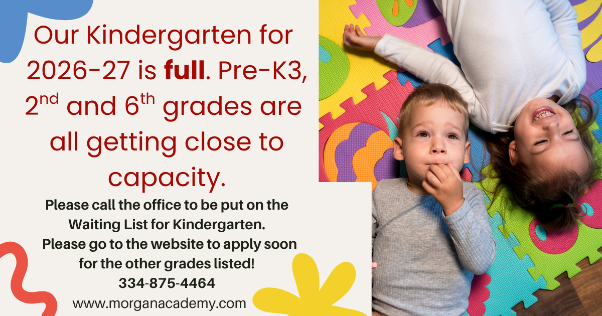 preschool children  with notice about classes being full 26-27