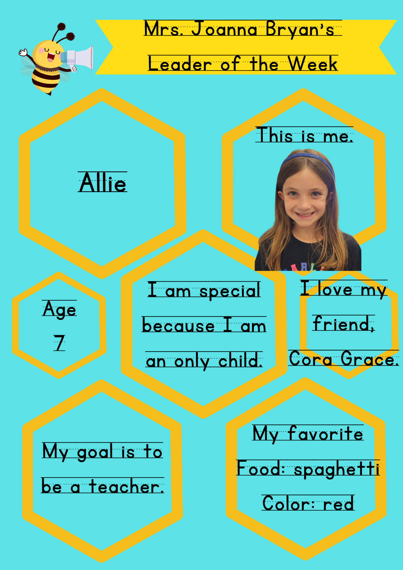 Second Grade Leader of the Week