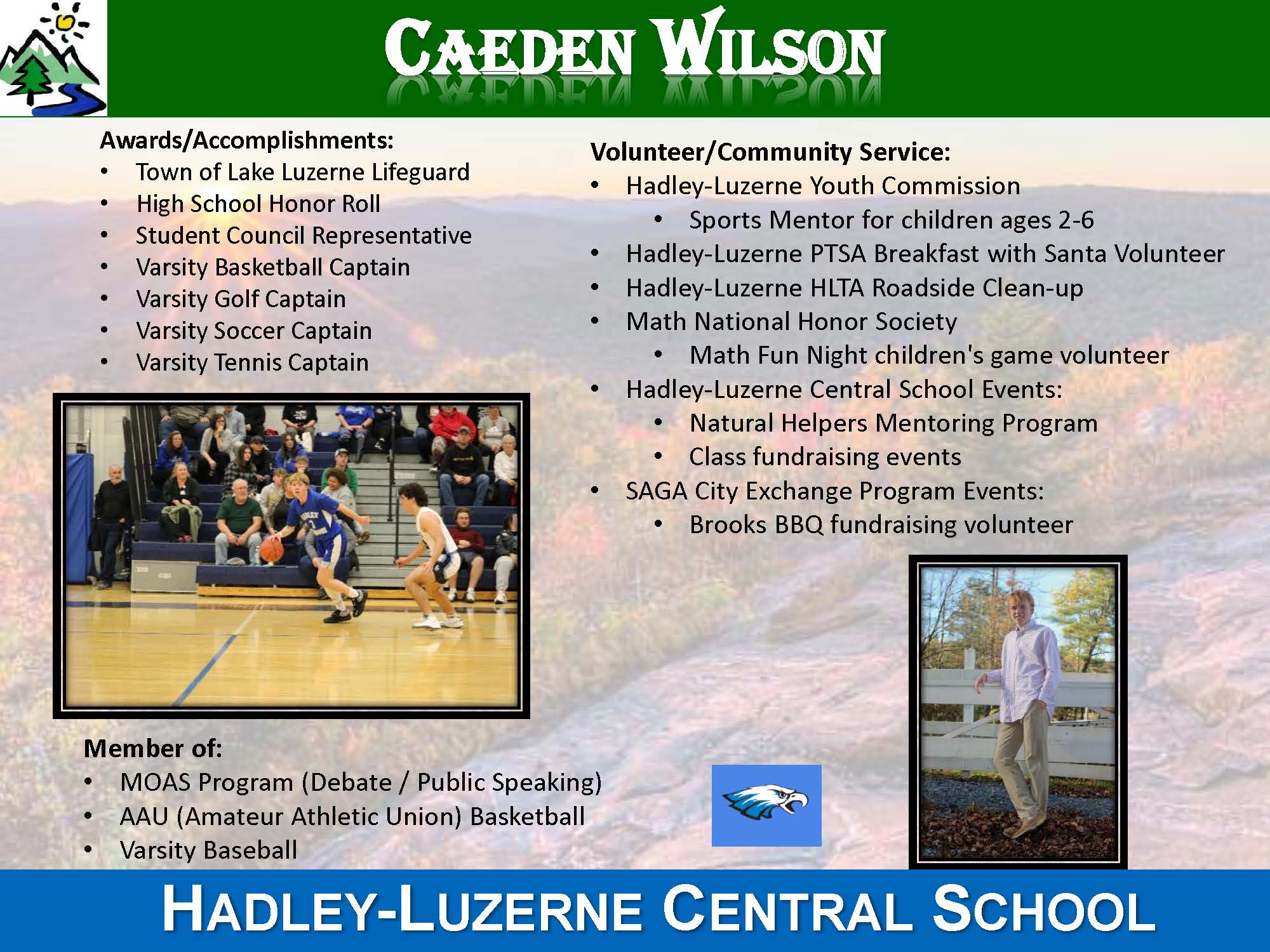Caeden Wilson AASBA Award