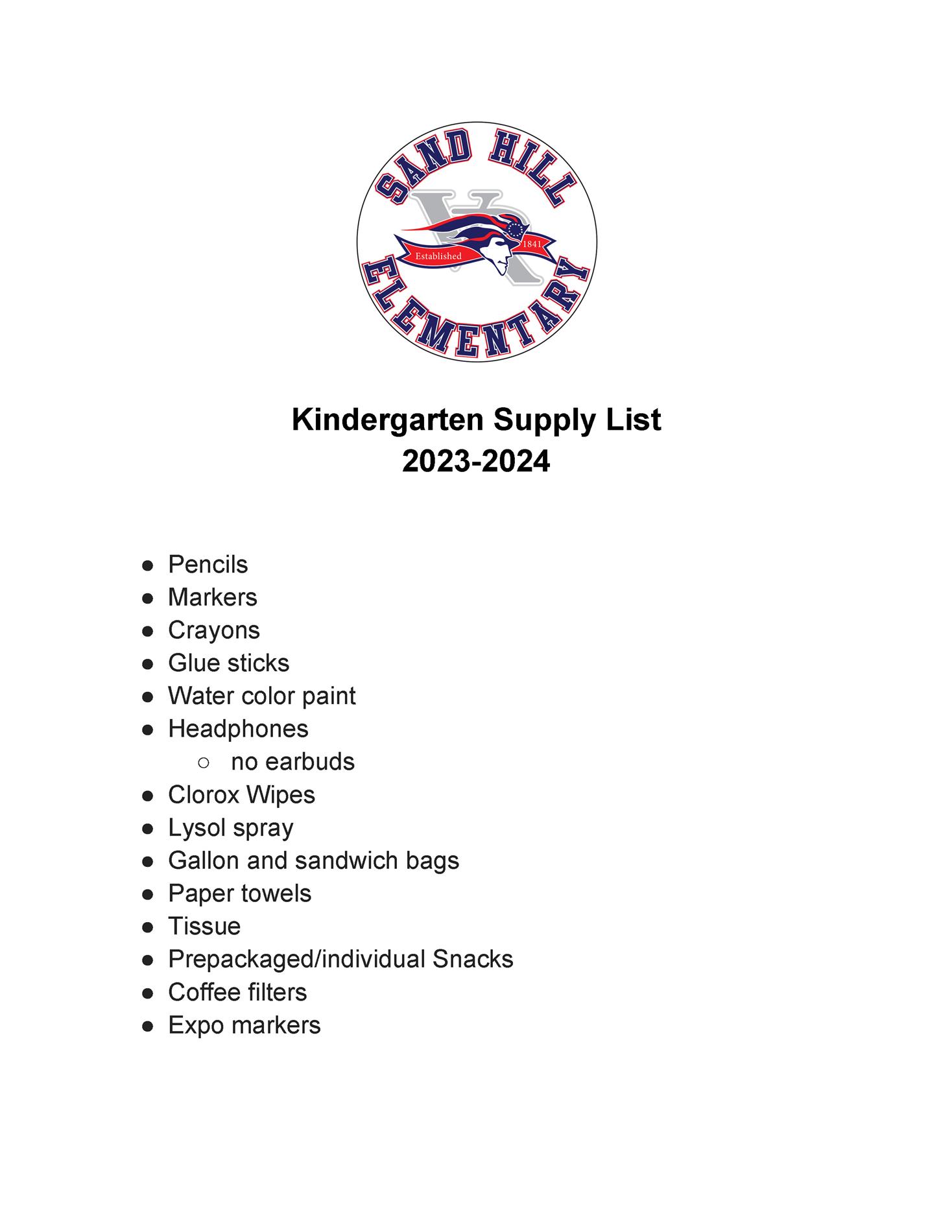 Kgtn Supply List