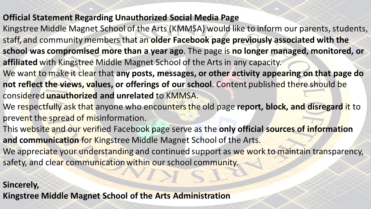 KMMSA Facebook Disclaimer 