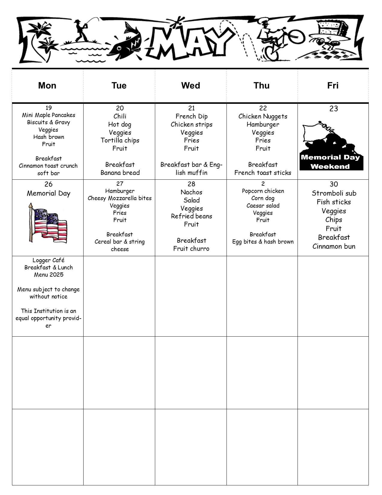 Lunch Menu Lunch Menu
