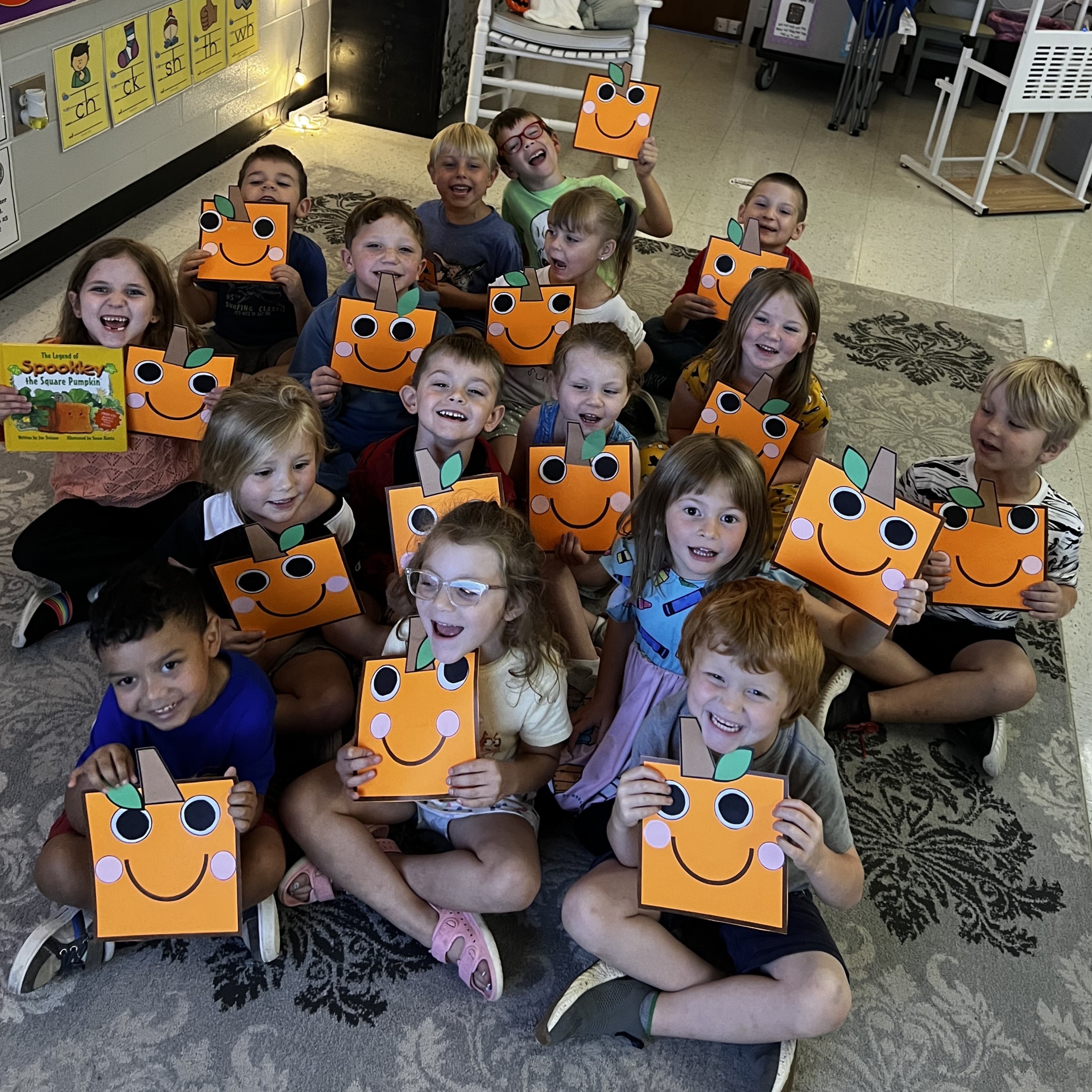 Kindergarten shows off their artwork