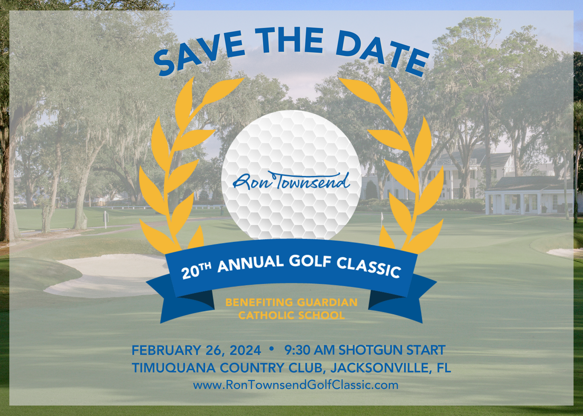 Save the Date 20th Annual Ron Townsend Golf Classic