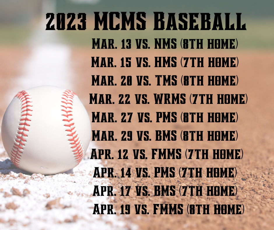 2023 Baseball Schedule