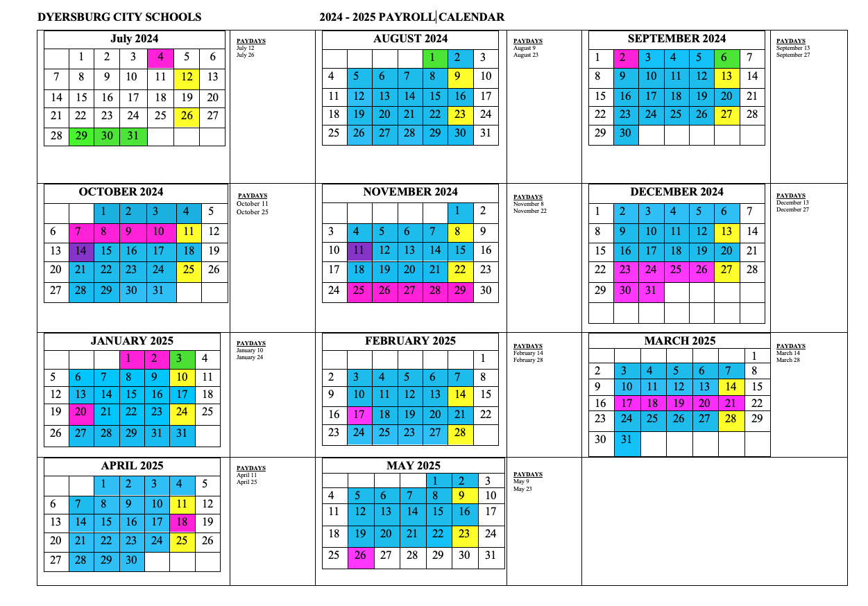 Payroll Calendar