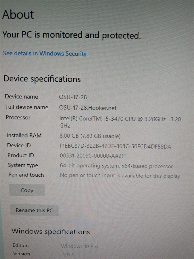 windows security message windows security message