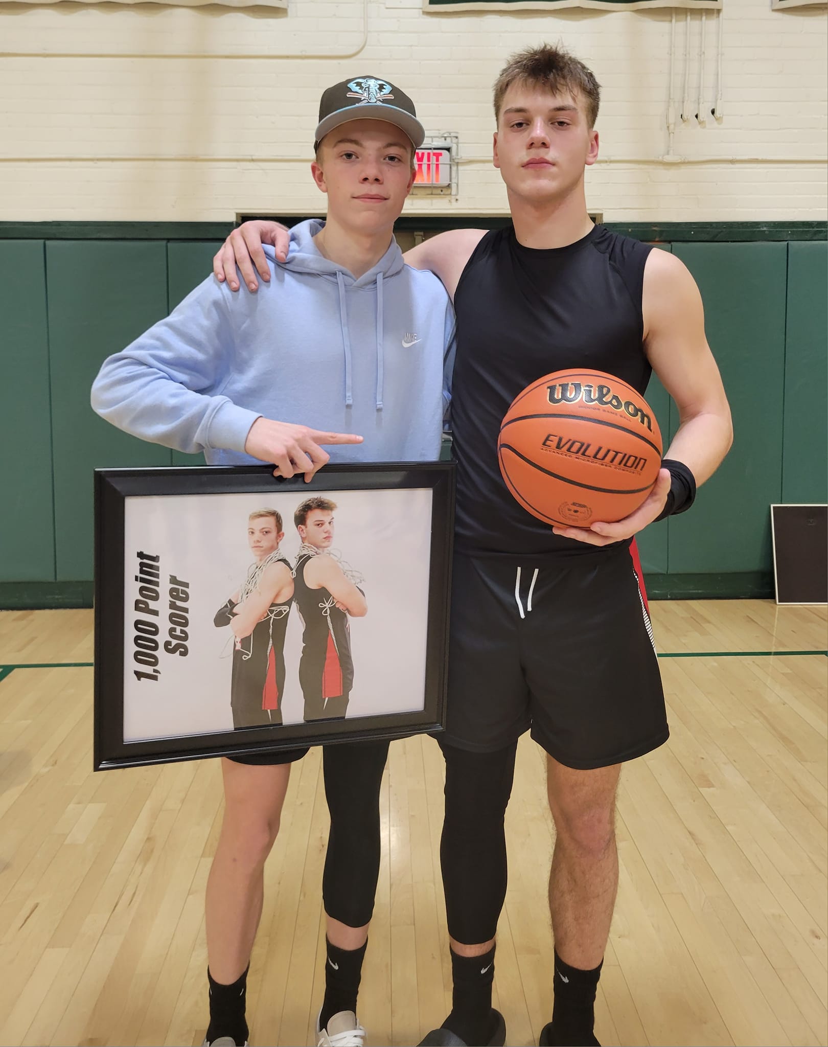 Cam Clermont and Jake Avery, Basketball 1000 Point Milestone