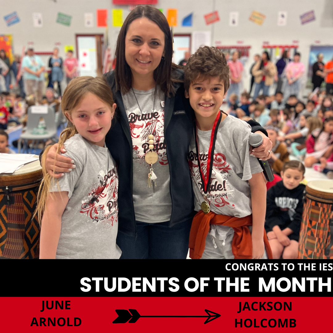 Students of the Month March: June Arnold and Jackson Holcomb