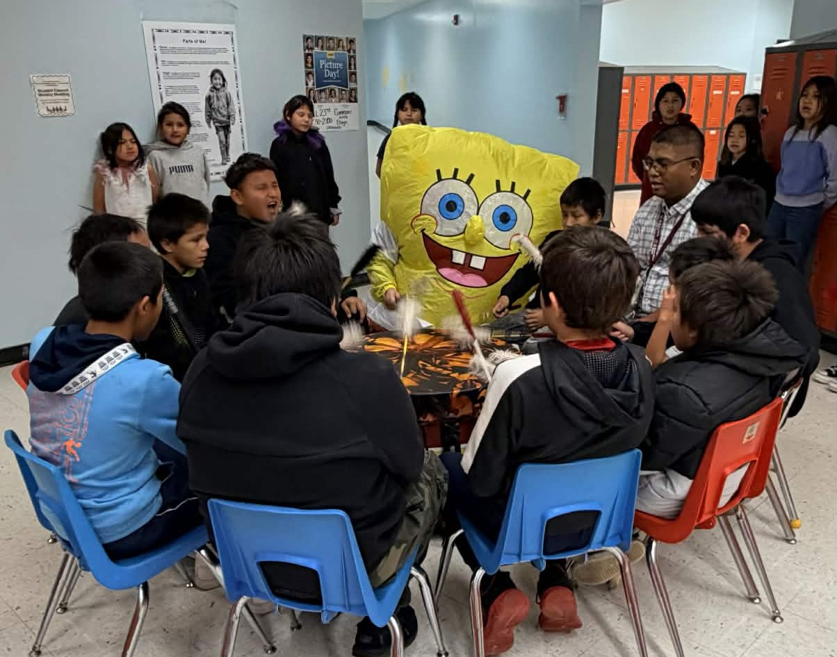 Students on Halloween