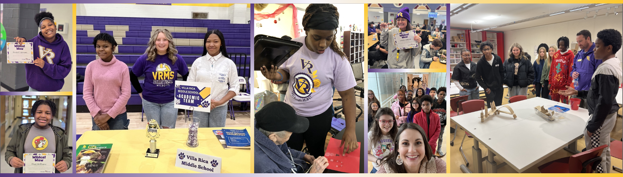 students around school