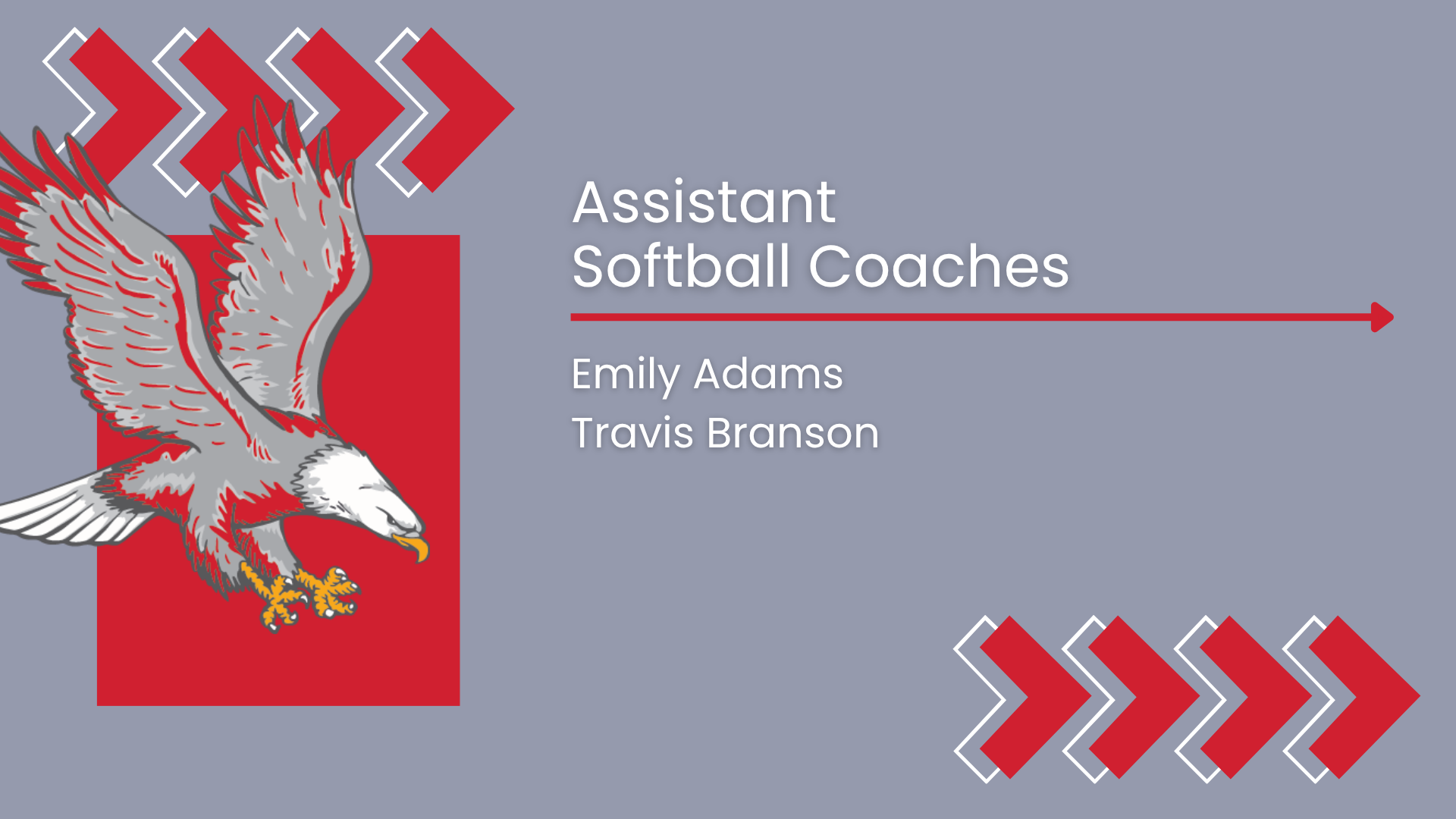 Softball Assistant Coaches E Adams and T Branson