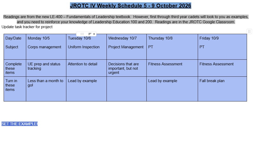 5-9 October
