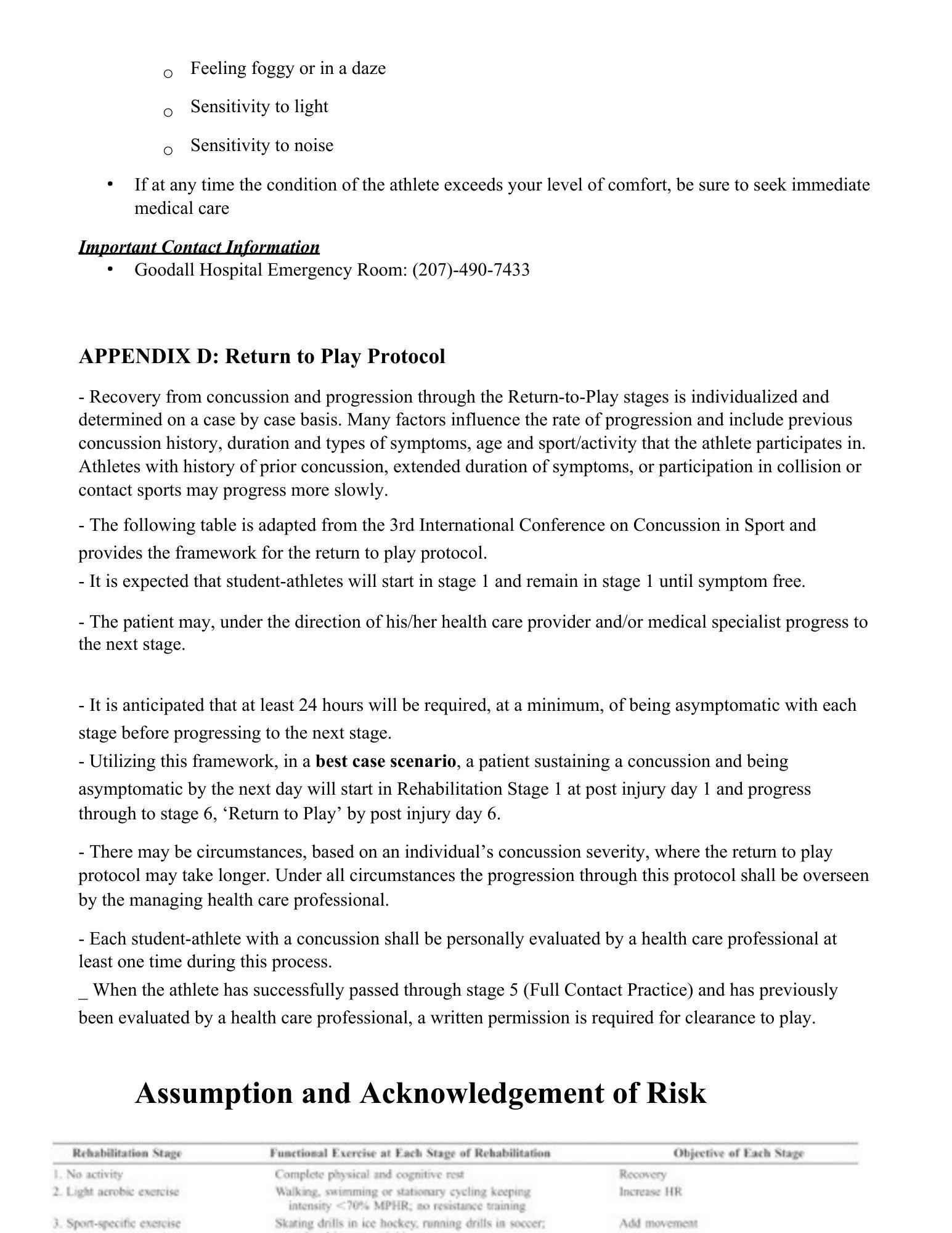Page 3 concussion procedure