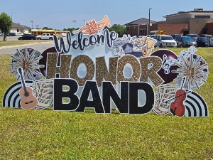 2024 Honor Band Sign Outside of VHS