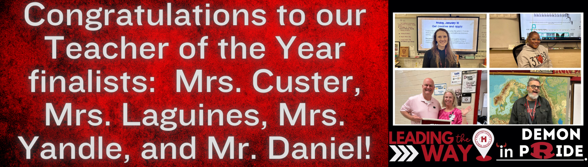 Teacher of the Year Finalists