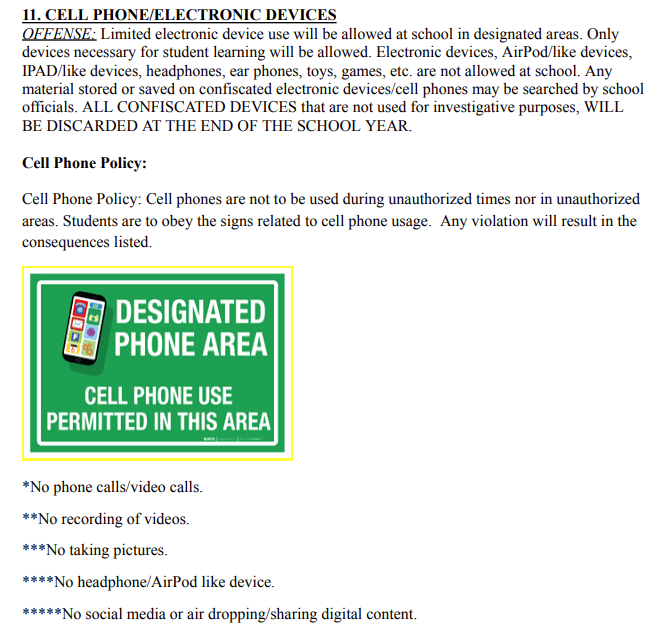 Cell Phone Policy 