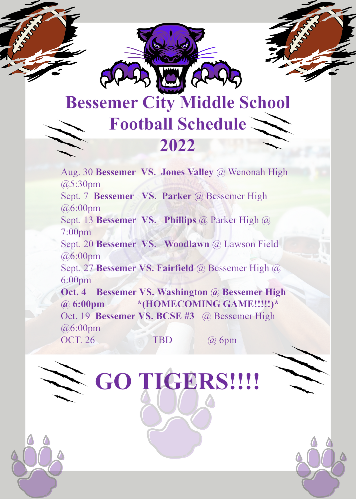 BCMS 2022 Schedule