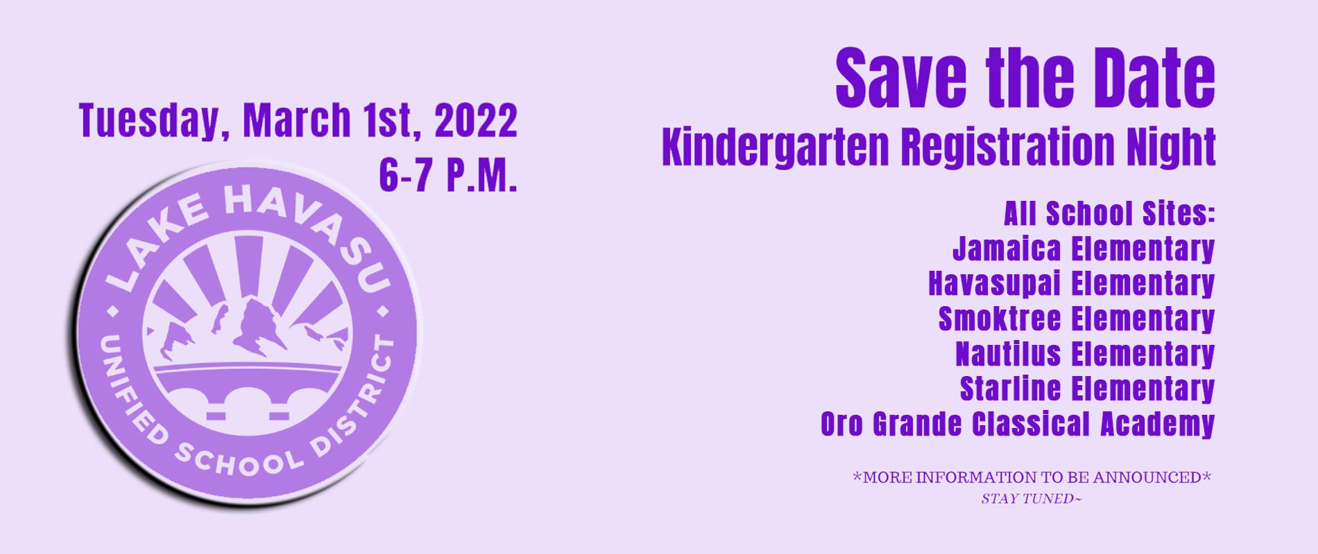 banner ad for Kindergarten Registration