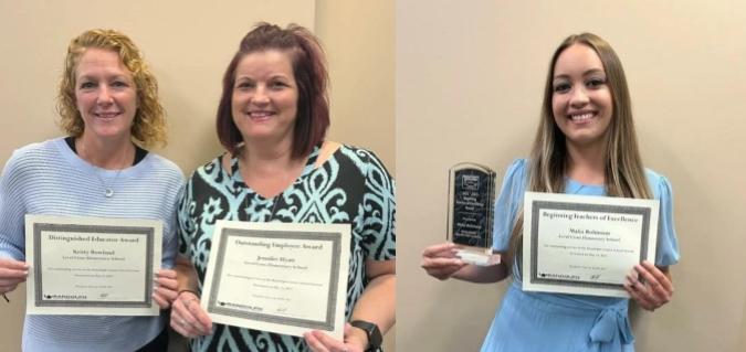 Distinguished Educator, Outstanding Employee, and Beginning Teacher of Excellence