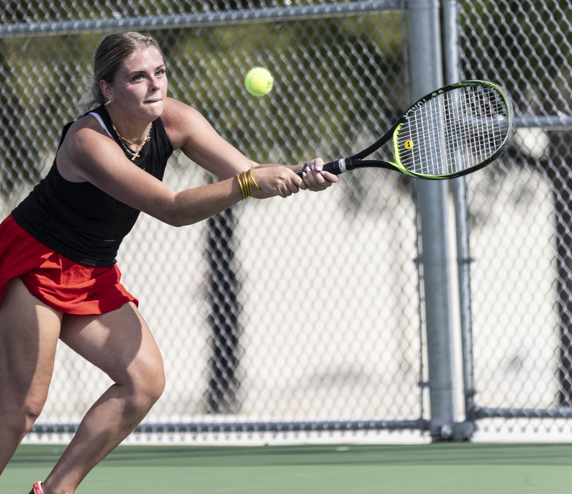 Ingram Tom Moore team tennis vs. Canyon Lake on Sept. 4, 2024