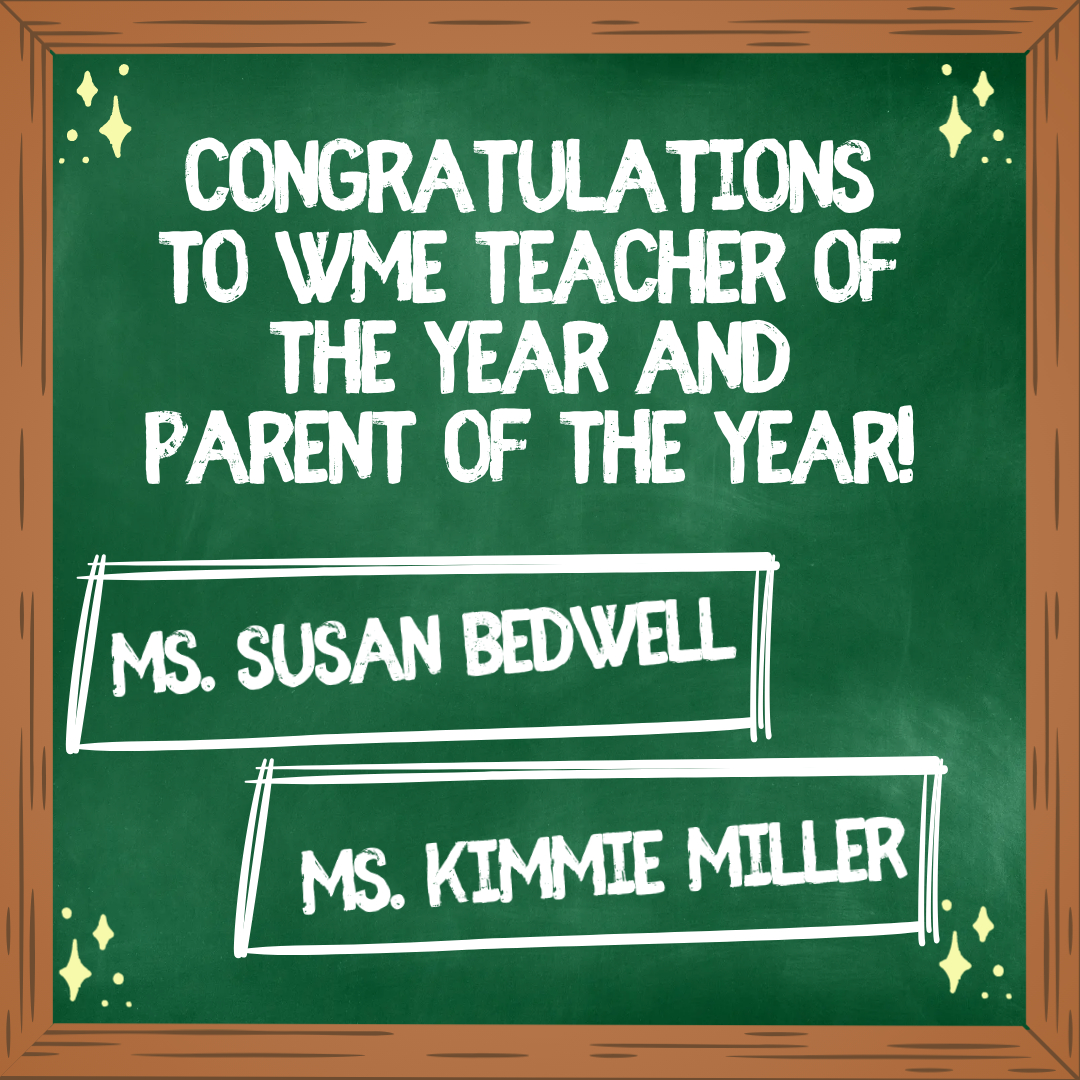 Congratulations to our Teacher and Parent of the Year