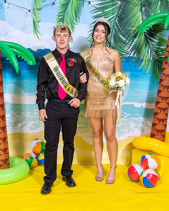 King Preston Pitts and Queen Natalia Lopez