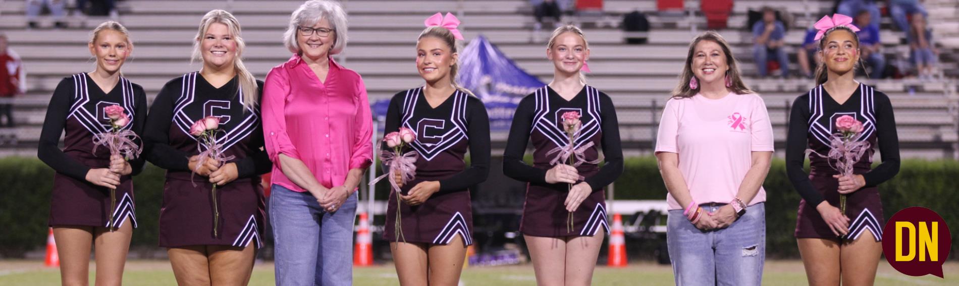 Cancer Survivors at Pink Out Football Game